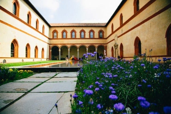 Castello Sforzesco vue interieure