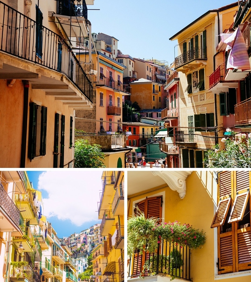 Les maisons colorées de Manarola Les maisons colorées de Manarola