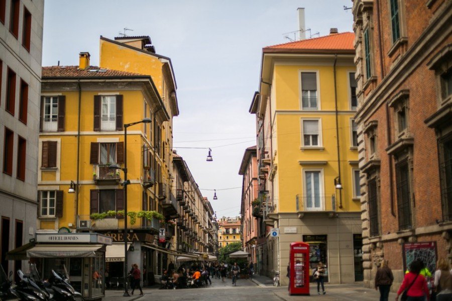 Top 8 choses à voir à Milan, Quartier Brera, Italie