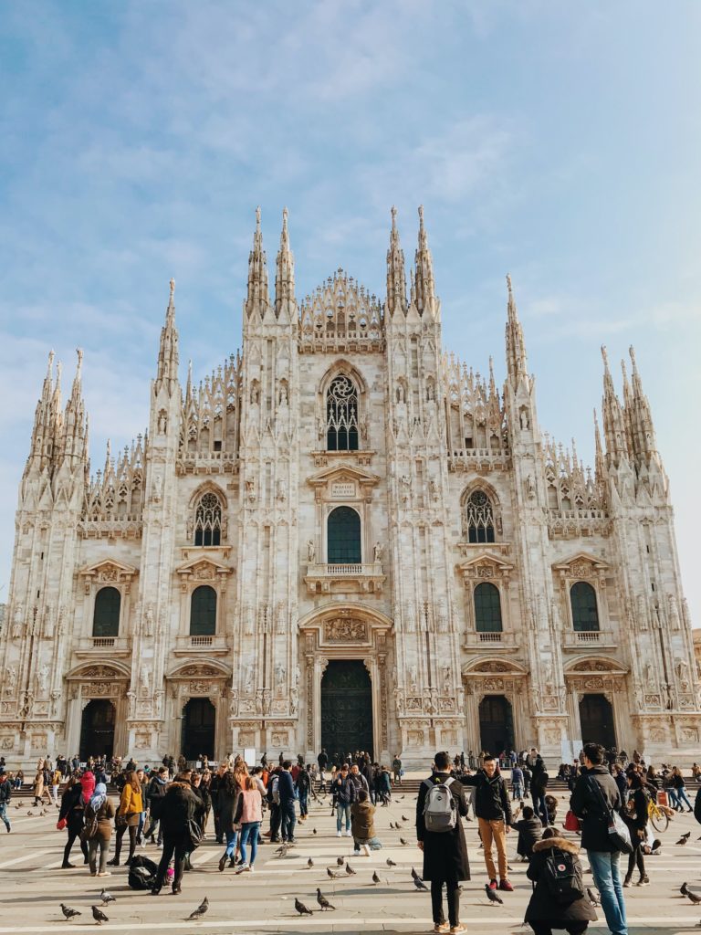 duomo milan vue façade principale