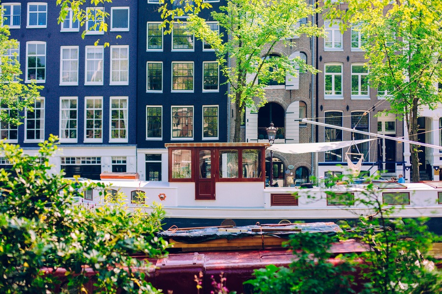 Le quartier Jordaan à Amsterdam Le quartier Jordaan à Amsterdam