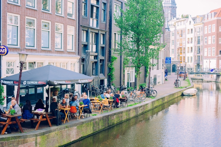 Terrasse canaux amsterdam Terrasse canaux amsterdam
