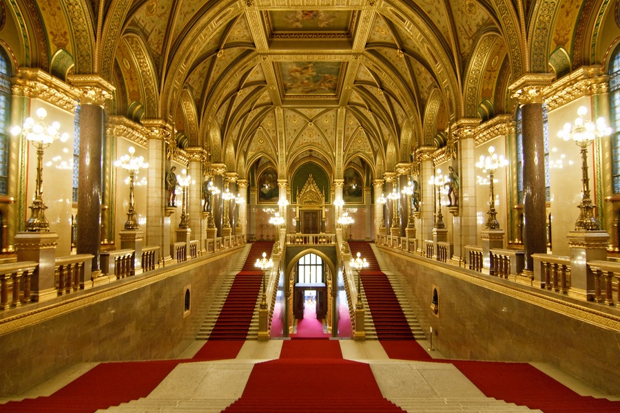 Intérieur Parlement de Budapest