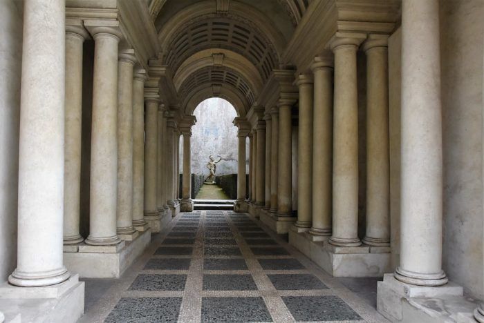 Perspective de Borromini, Palais Spada, Rome